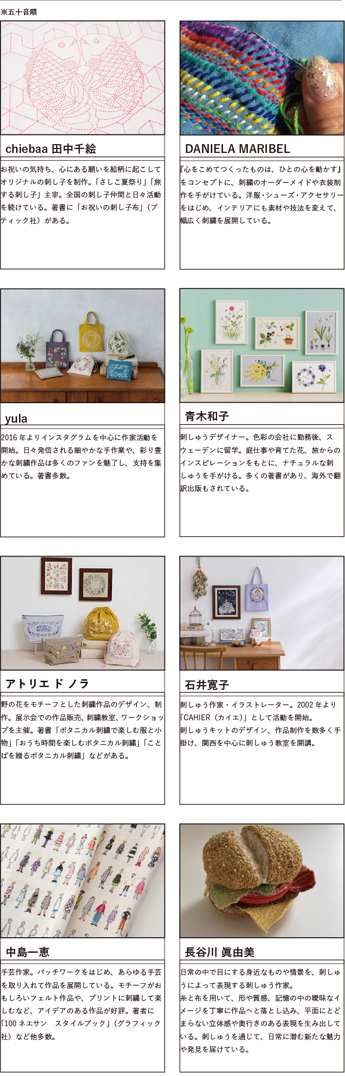 出展作家紹介