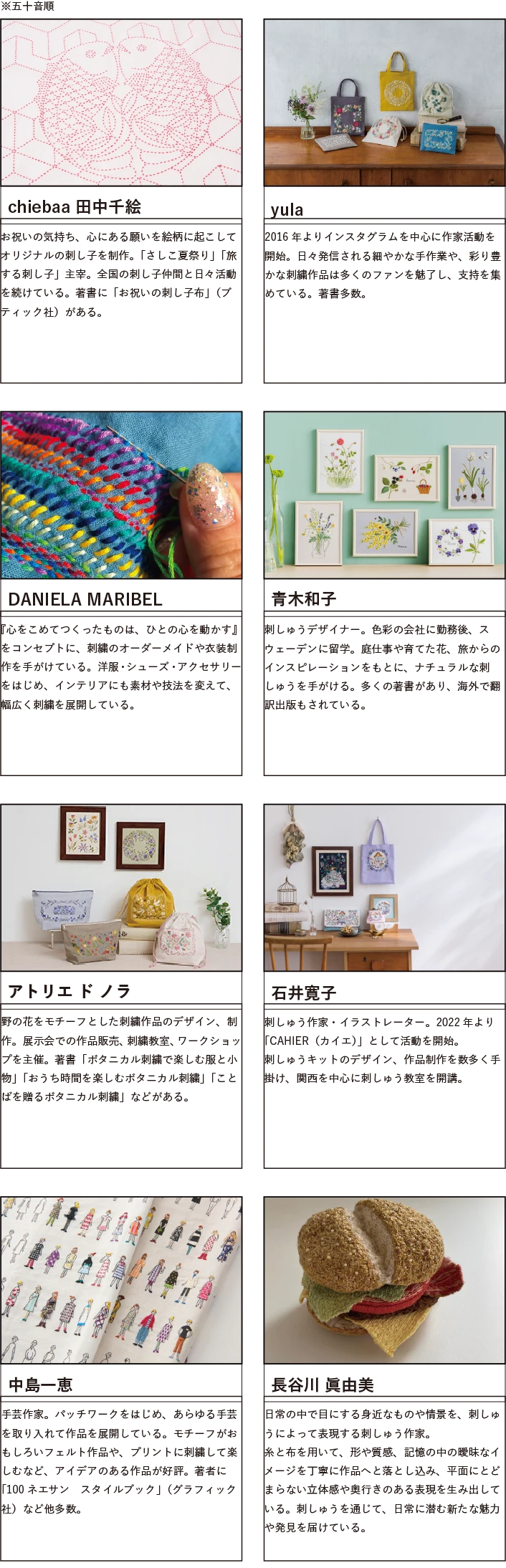 出展作家紹介